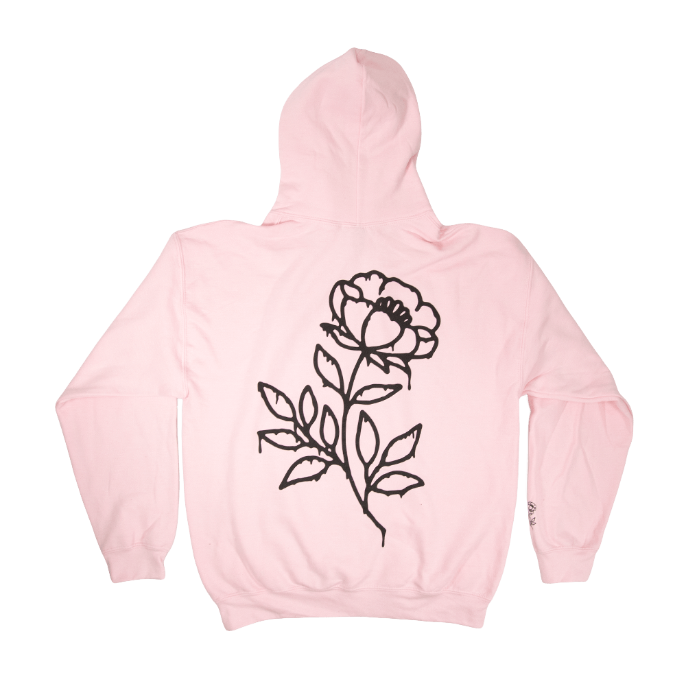 Death Metal Hoodie - Light Pink