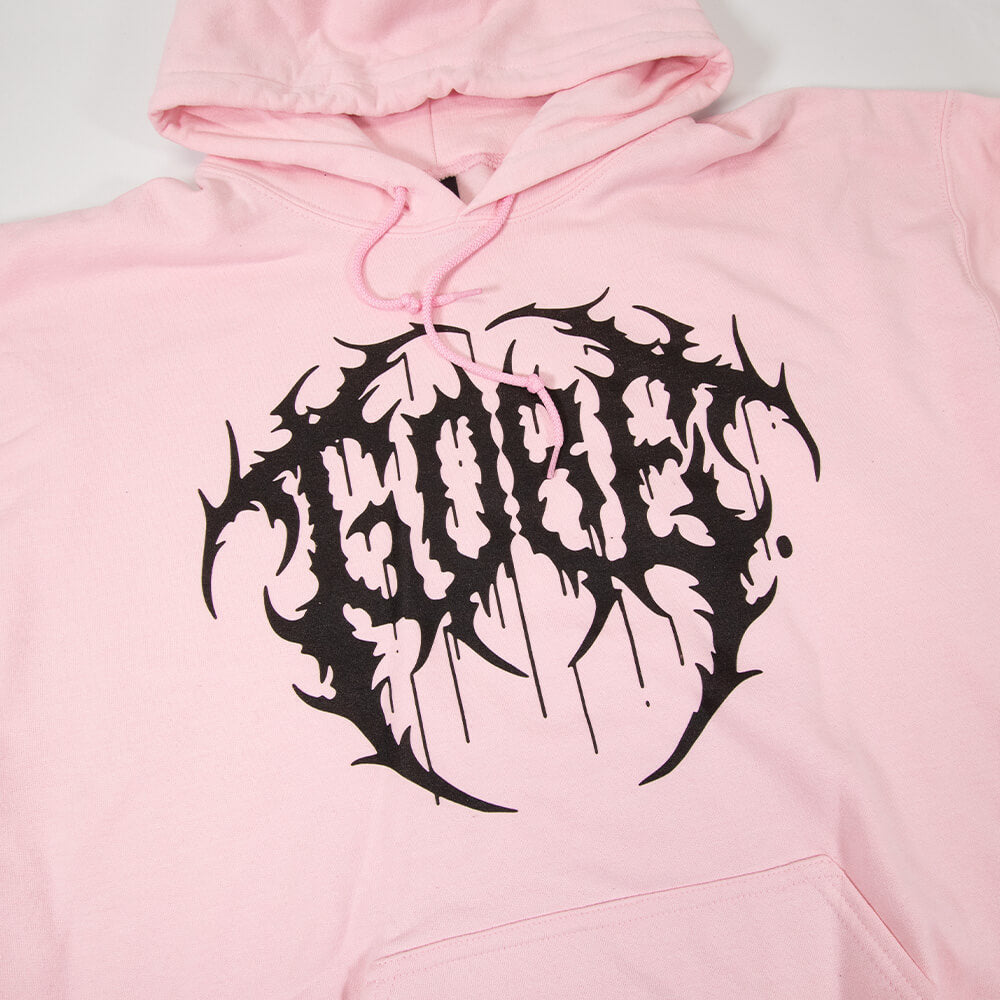 Death Metal Hoodie - Light Pink