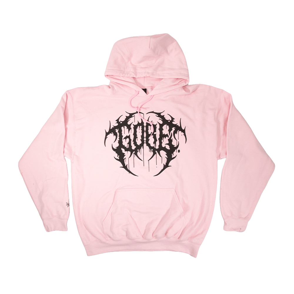 Death Metal Hoodie - Light Pink